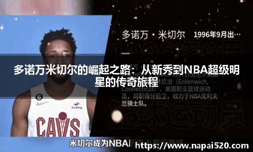 多诺万米切尔的崛起之路：从新秀到NBA超级明星的传奇旅程